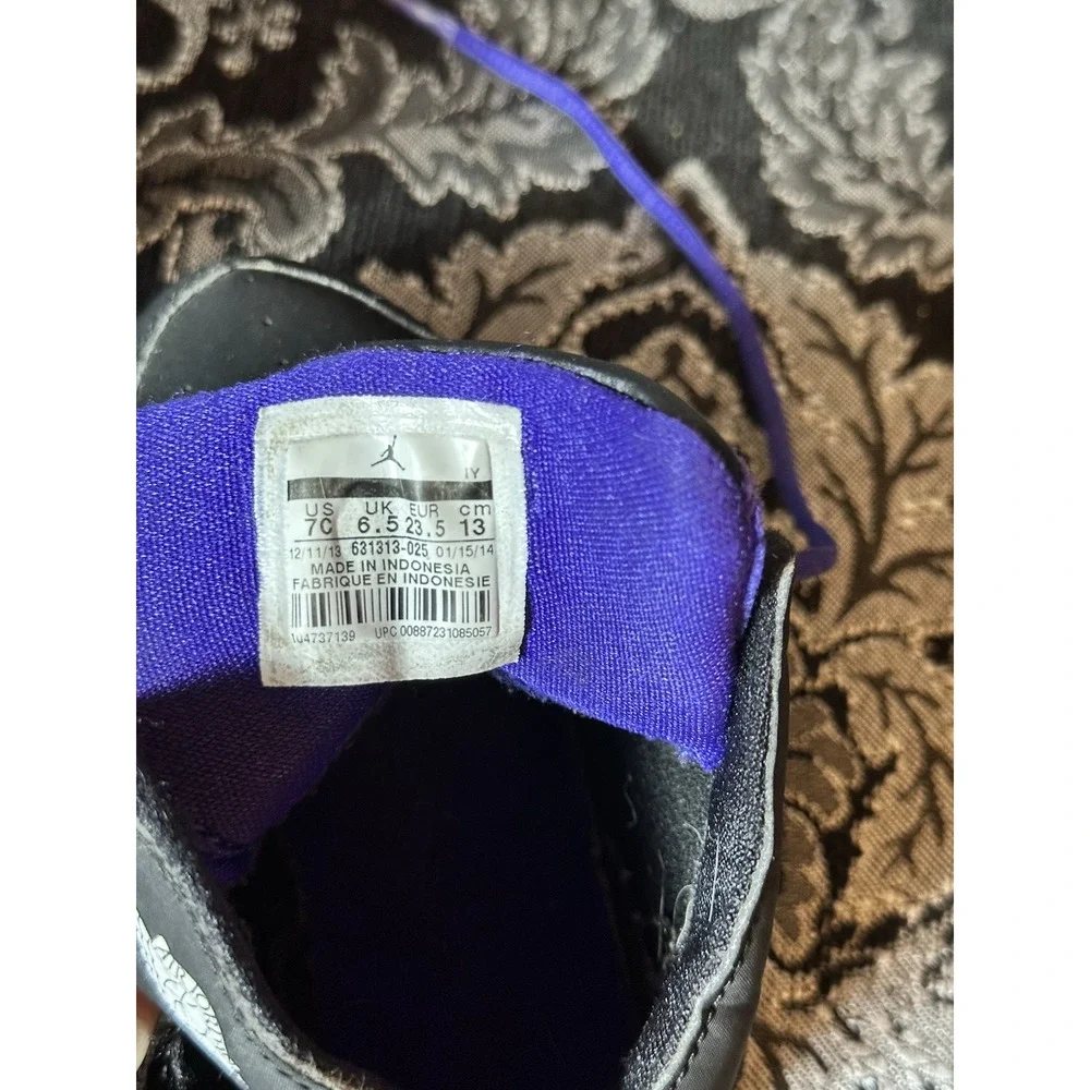 Baby Toddler Shoes Jordan Carmelos Raptor Melo Concord Black Purple Red 7C Great
